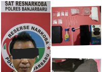 Sabu Banjarbaru, Satresnarkoba Amankan 13 Baket dan Barang Bukti Lainnya di Gang Purnama RT 02 Komet