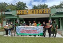 Duta Mall Salurkan Bantuan untuk Korban Banjir Berkolaborasi dengan Kodim 1002/HST