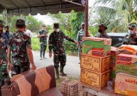 Kodim 1002/HST Sebar Bantuan di Tiga Desa Terdampak Banjir