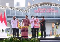 Presiden Jokowi Resmikan Bandara Tebelian Sintang Kalbar, Berciri Khas Kayu Besi
