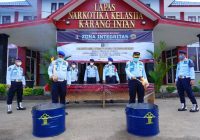 Lapas Narkotika Karang Intan Musnahkan Barang Bukti Hasil Razia 2021