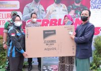 Polresta Bagikan Kulkas, Mesin Cuci, TV 42 Inch untuk Peserta Vaksinasi