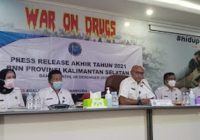 Selama 2021 BNN Kalsel Ungkap 41 Kasus, Jumlah Barang Bukti Sabu Naik Lebih 7 Kali Lipat
