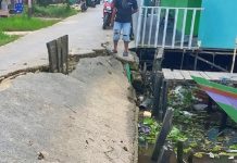 Jalan Gang Gandapura Tembus Mantuil yang Ambles Dipasang Rambu