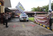 Kapolres Banjar Berangkatkan Armada Bawa Bantuan  ke  HST