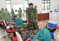 Danrem Dorong Anggota TNI Donorkan Darah untuk Bantu Sesama
