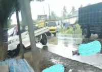 Laka Lantas di Anjir Km 25 Pikap vs 2 Sepeda Motor, 2 Orang Tewas di Tempat, 1 Kritis