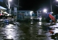 Banjir Rob di Kintap Berangsur Surut, Kapolsek Himbau Jangan Sebar Hoaxs