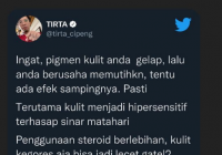 Jangan Sembarangan Pakai Krim Pemutih, dr Tirta Ungkap Efek Sampingnya