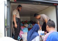 Polres Tanah Bumbu Salurkan Bantuan Kepada Korban Banjir HST