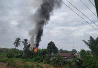 Kebakaran di Desa Pagat, Hanguskan Rumah Milik H Adnan Gunadi
