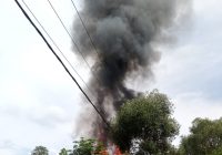 Diduga Konslet, Rumah Suriansyah di Desa Tinggiran Baru, Batola Hangus Diamuk si Jago Merah