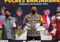 Kasus Turun Jumlah Barang Bukti Naik, Penangkapan Pelaku Narkoba di Polres Banjarbaru 2021