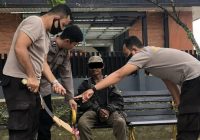 Satbinmas Polresta Banjarmasin Amankan ODGJ Membawa Parang dan Belati di A Yani Km 5