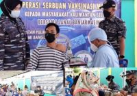 Giliran Warga Rusunawa Teluk Kelayan Jadi sasaran Vaksinator Pangkalan TNI AL Banjarmasin