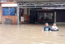 Halaman Polsek Haruyan dan Rumah Warga Terendam, Ketinggian Air Mencapai 30 Cm