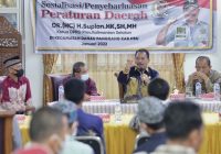 Di depan Warga Danau Panggang, Supian HK Paparkan Pentingnya Perda Penanggulangan Bencana