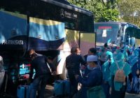 Rombongan Jamaah Umrah Pertama Dilepas Kemenag