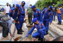 Ratusan Kayu Log Ilegal Diamankan di Perairan Kukar Kaltim, Pelaku Berhasil Kabur