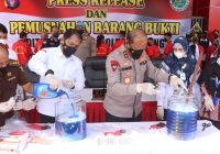 Dalam Sebulan 17 Kasus Narkoba Terjadi di Kalteng, Polisi Sita 1,9 Kg Sabu