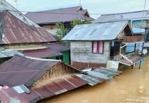 Update Banjir Pengaron Kabupaten Banjar, Air Merendam Perumahan Warga Hingga Atap