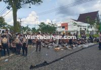 Kapolresta Kembali Meminta Maaf, 560 Personil Gabungan Diturunkan Kawal Aksi Damai Mahasiswa di Kejati Kalsel