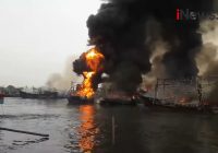 13 Kapal Terbakar di Pelabuhan Pelindo III Cabang Tegal