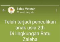 CEK FAKTA! Kabar Penangkapan Penculik Anak Hingga Polisi Tembak Pelaku di Ratu Zaleha