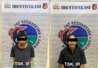 Diduga Pengedar Sabu di Kelumpang Hilir Kotabaru, Satresnarkoba Kotabaru Tangkap 2 Warga Tanah Bumbu