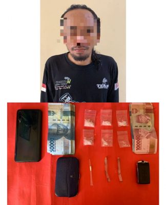 Satresnarkoba Polres Amankan BM Bersama 6 Paket Sabu