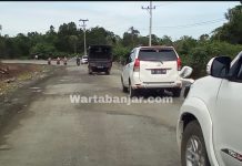 BPJN Kalsel Janji Ramadhan dan Jelang Lebaran Tutup Lubang di Jalan Trans Kalimantan Poros Selatan
