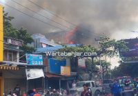 Si Jago Merah Berkobar Hanguskan Bangunan Kosong di Jalan Pangeran Antasari Banjarmasin