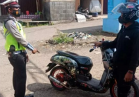 Satlantas Polres Bartim Kembali Tertibkan Kendaraan Knalpot Brong