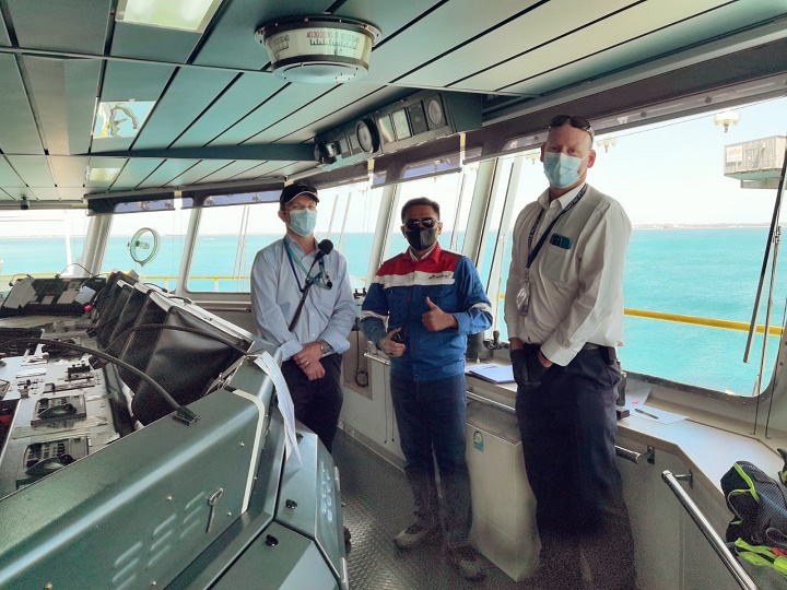 02022022_Ship inspection MT Walio oleh pihak Australia. (wartabanjar.com-Pertamina)