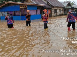 Banjir HST, Debit Air Sungai Manggasang Barabai Capai 2 Meter
