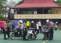 Polres Balangan Jaring Pengendara Belum Vaksin, Langsung Ditangani Tim Vaksinator