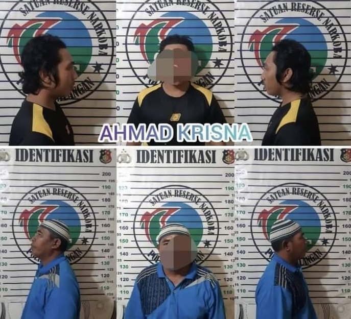 24022022_Tersangka narkoba diringkus Satres Narkoba Polres Balangan. (Istimewa)