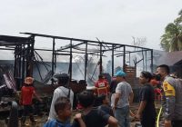 Rumah Guru di Teluk Dalam Sulingan Terbakar