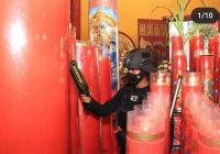 Polresta Banjarmasin Sterilisasi Klenteng Jelang Perayaan Imlek di Banjarmasin