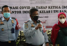 Kantor Imigrasi Kelas I TPI Banjarmasin Laksanakan Vaksin Booster