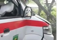 Ambulance Desa Tabrak Pohon di Muara Uya Tabalong, Ternyata Sopir Sedang Alami Ini