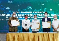 Pertamina, PT Pupuk Indonesia dan Mitsubishi Corporation Kembangkan Blue-Green Hydrogen dan AmmoniaBlu