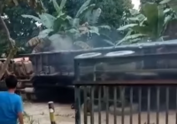 Truk Terjungkal di Muara Pitap-Gunung Pandau Balangan, Diduga Kelebihan Muatan