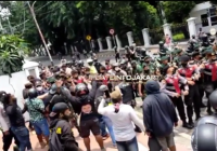 Kasat Intel Polres Metro Jakarta Pusat Dianiaya Saat Amankan Demo Mahasiswa