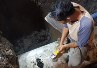 Kondisi Terkini Perbaikan Pipa PDAM Bandarmasih di Jalan Kuripan Banjarmasin Timur