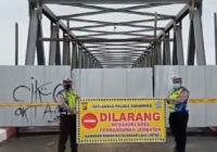 Satlantas Tutup Sementara Akses Menuju Jembatan Jelai Sukamara, Ini Penyebabnya