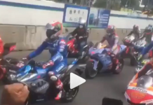 Suasana Parade MotoGP di Jakarta Pagi Ini, Warga Antusias Abadikan Para Pembalap Mengaspal