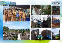 Dinas Sosial Kabupaten Banjar Berikan Bantuan Sembako ke Warga Korban Angin Puting Beliung di Desa Pemakuan