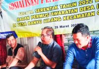 DPMD Kabupaten Banjar Gelar Sosialisasi Pemilihan Pembakal Serentak Tahun 2022 di Desa Banyu Hirang