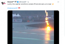 Viral! Akun Resmi MotoGP Pun Unggah Detik-detik Petir Sambar Sirkuit Mandalika